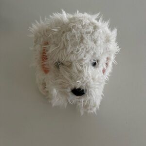 Fluffy White Dog Plush Toy